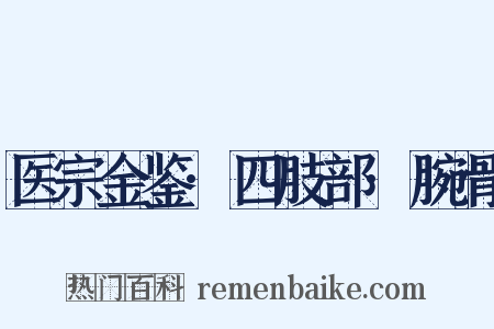 医宗金鉴·四肢部·腕骨是什么意思的图片